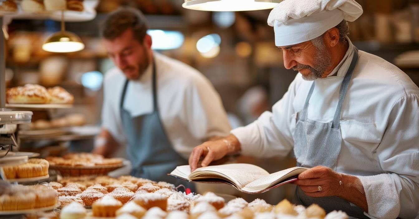 An image of Neuro AI and Symbolic AI bakers making a Neurosymbolic AI dessert