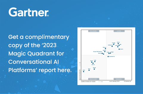 2023 Magic quadrant for Conversational AI platforms